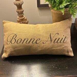 Bonne Nuit Decorative Pillow